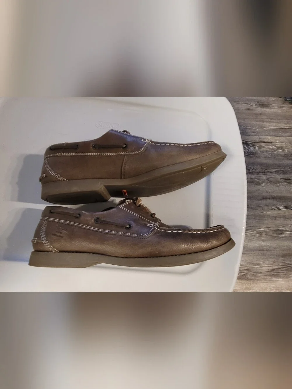ECCO 46/12m Men's Brown Leather Casual Boat Shoes